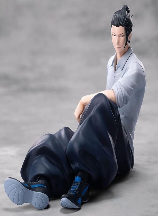 FUNFOB Geto Action Figure Height-11.5cm Collectible for Anime Fans PVC Multicolour | Geto Sitting Grey Shirt - Image 4